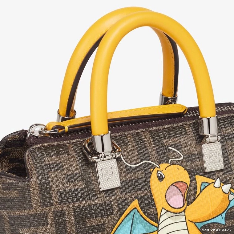 Cheap In Yellow Boston By Fabric The Dragon Mini Way Motif Brown Pokmon Bag Fendi FF 0823